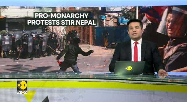 Pro-monarchy protests stir Nepal calling abolishment of Republic | WIONDispatch