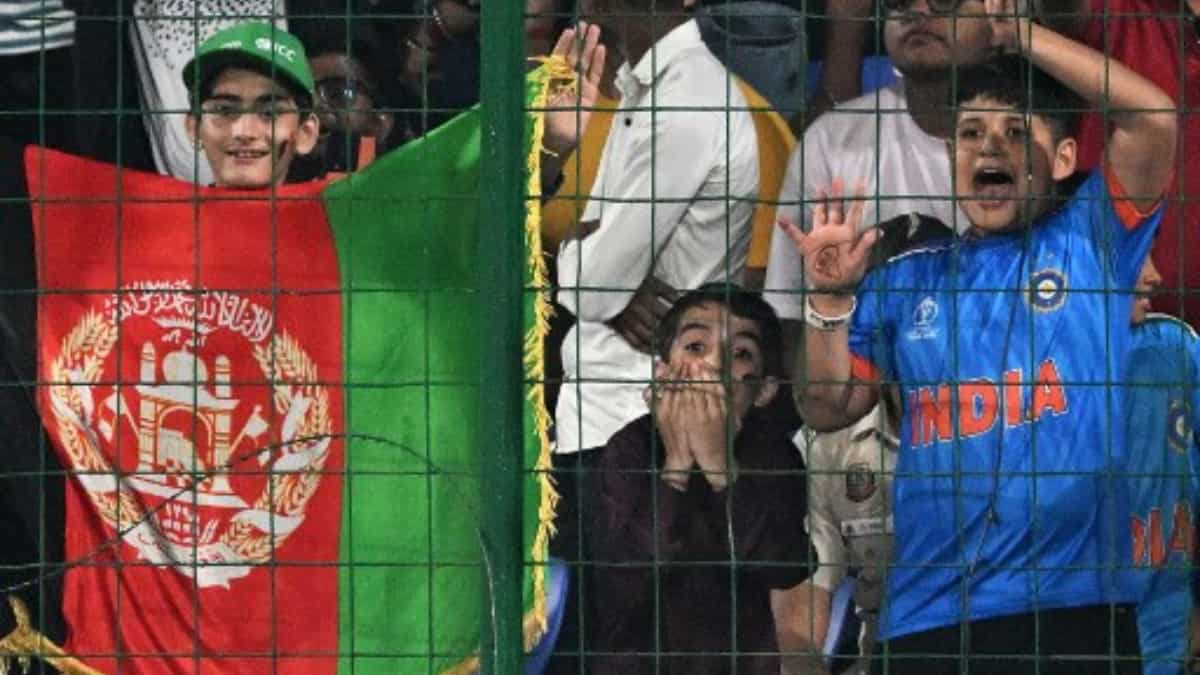 Delhi Arun Jaitley Stadium spectators during Afg Vs Eng match | AFP